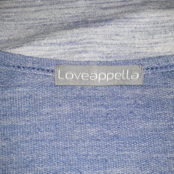 Loveappella Baseball Shirt * Gray & Blue/Purple * EUC Vintage * XL * PJ's * Tee - Picture 2 of 6
